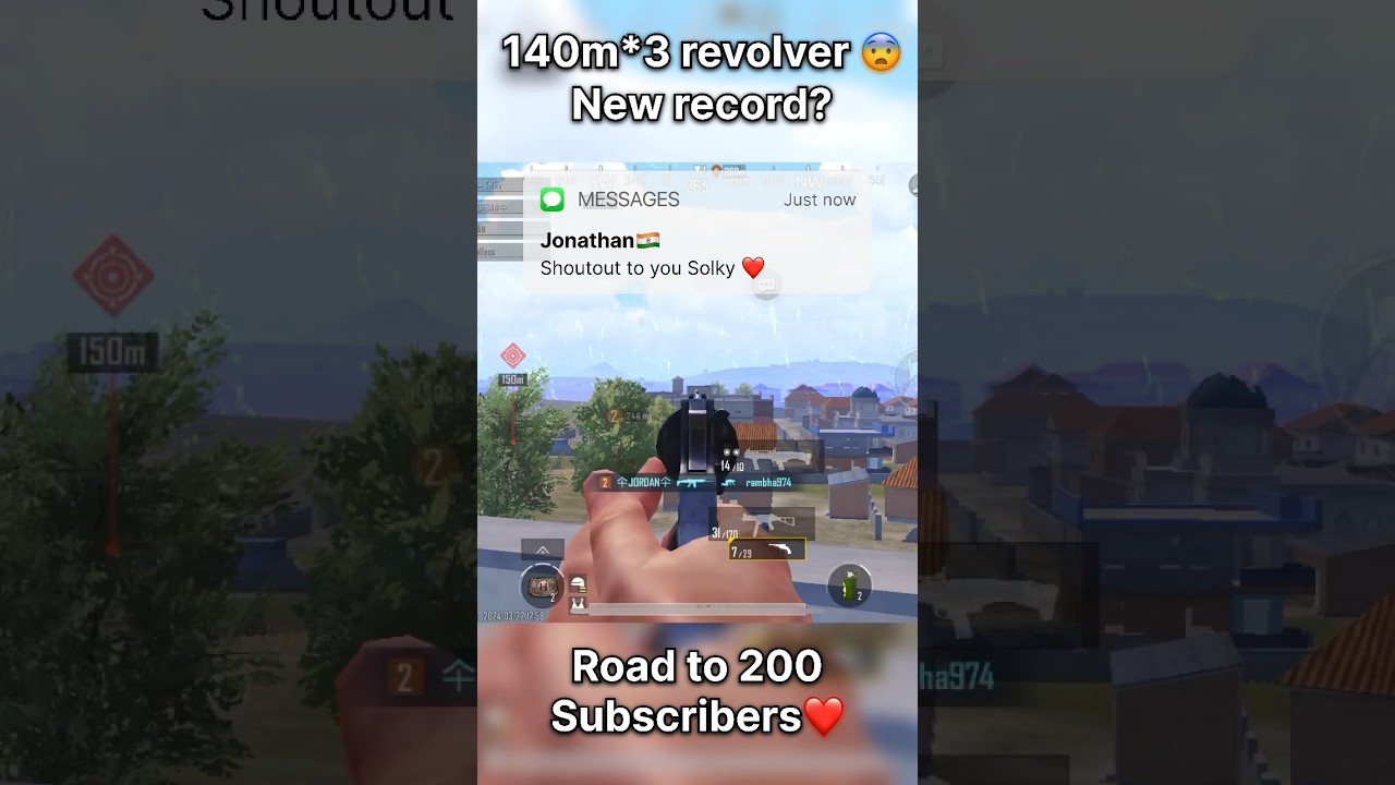 Revolver 3 knock 150m😨