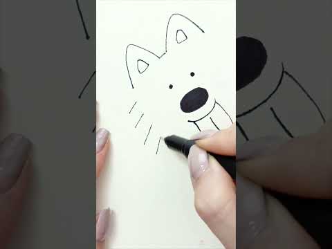 👉🔴How to draw a❓🤔# cute #art# #easy # fast #drawing #dog @DibujosYaye29