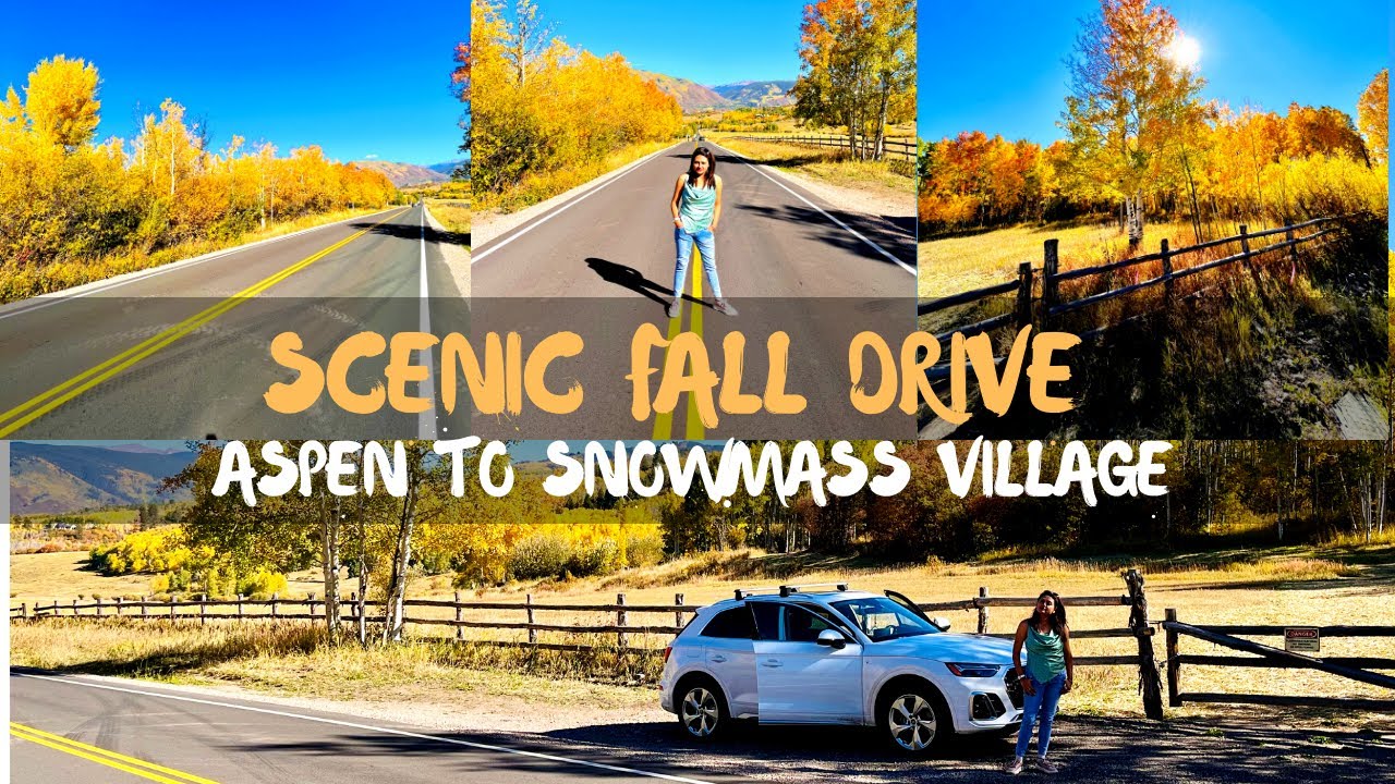 Scenic Fall Drive Aspen to Snowmass Village Colorado YouTube