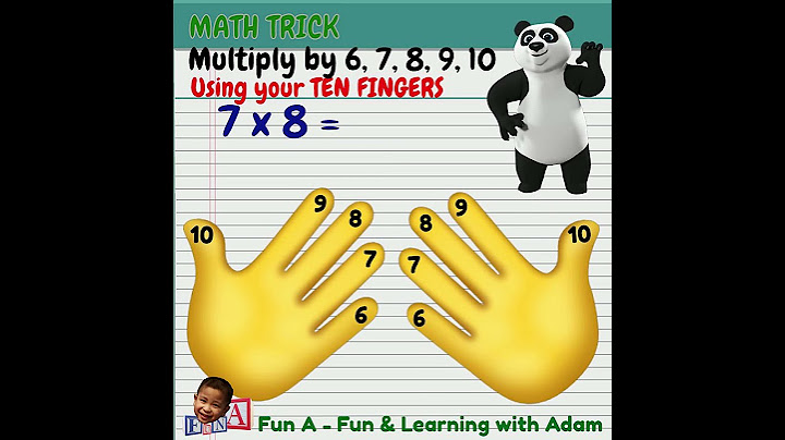 Multiply By 6,7,8,9, & 10 - USING YOUR FINGERS (MATH TRICK) #short #shorts #shortvideo #shortsvideo