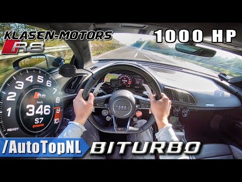 1000HP AUDI R8 V10 PLUS BiTURBO | Klasen Motors 346km/h AUTOBAHN POV by AutoTopNL