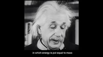 Albert Einstein Explaining " E=MC² "