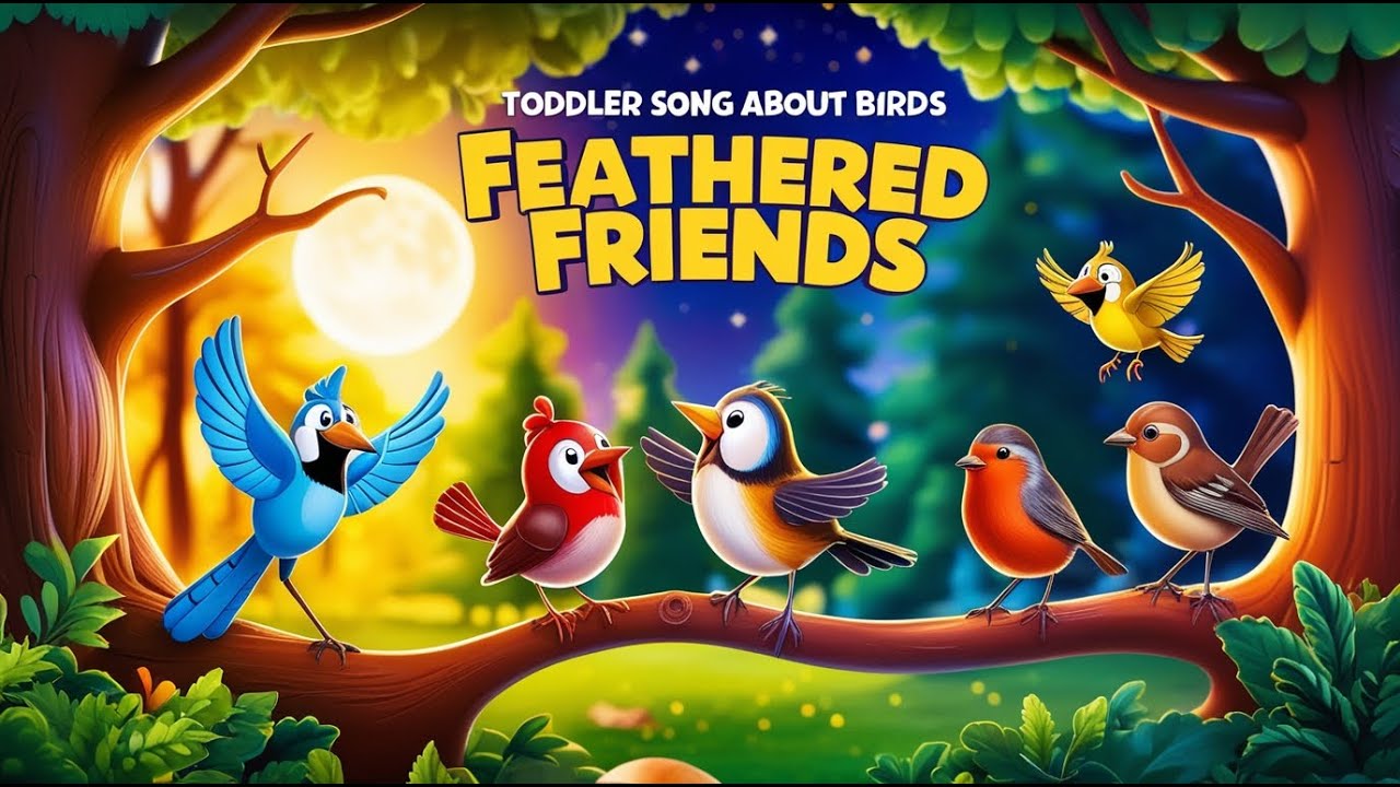 🕊️ Feathered Friends | Chirpy Toddler Songs About Birds – Fun Sing-Along for Kids 🎶