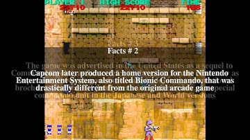 Bionic Commando (arcade) Top # 5 Facts