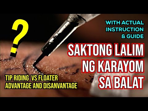 Tattoo Needle Depth ( Tagalog Explanation )