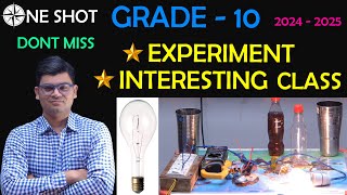 Experiment ||  One Shot || GRADE 10 || NCERT || SCIENCE⭐ Physics Class  ⭐ Don't Miss ||