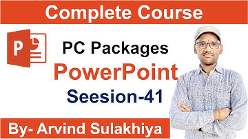 24 Nov 2020- Session 41 MS PowerPoint 2019-View Tab- Master Slide, Handouts, Notes Master in Hindi