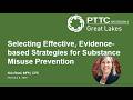 Selecting Effective, Evidence-based Strategies for Substance Misuse Prevention