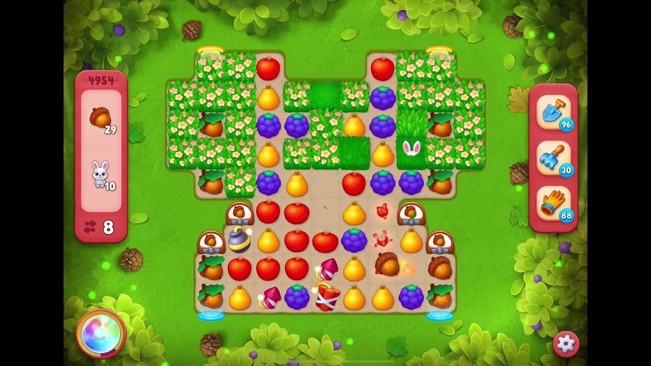 GardenScapes Level 4954 no boosters - YouTube