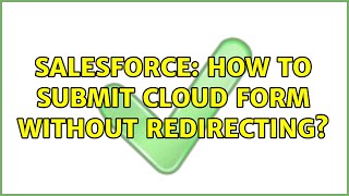 Salesforce How To Submit Cloud Form Without Redirecting?