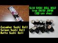 SLIM SUSHI ROLL MOLD from DAISO JAPAN　ダイソーの細巻き用寿司型を使って巻き寿司を作ってみました