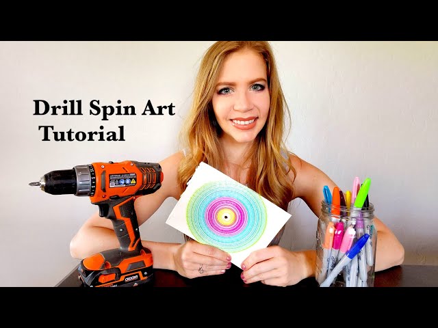 DRILL SPIN ART WITH KIDS - hello, Wonderful