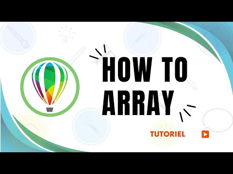 How to make an array in CorelDraw