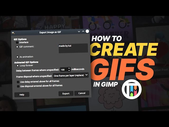 How to Make Animated GIF in GIMP - Most Easy Way! 