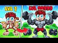 Niveau 1 vs Niveau 999 SINGE le plus MUSCLÉ de ANIMAL GYM Roblox !