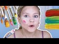 FULL FACE OF MAKEUP USING ONLY PAINT!🎨