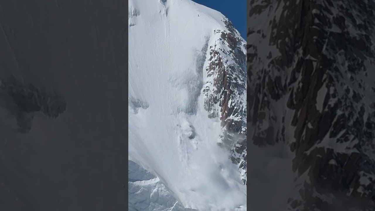 Moderate avalanche in Chamonix-Mont-Blanc