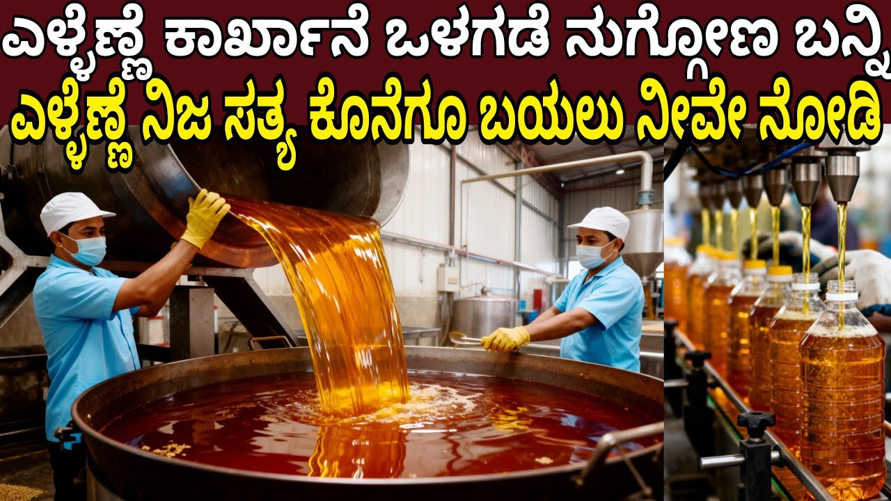 ಎಳ್ಳೆಣ್ಣೆ ಕಾರ್ಖಾನೆ ಒಳಗಡೆ ನುಗ್ಗೋಣ ಬನ್ನಿ ಎಳ್ಳೆಣ್ಣೆ ನಿಜ ಸತ್ಯ ಈಗ ಬಯಲು | Sesame oil Factory
