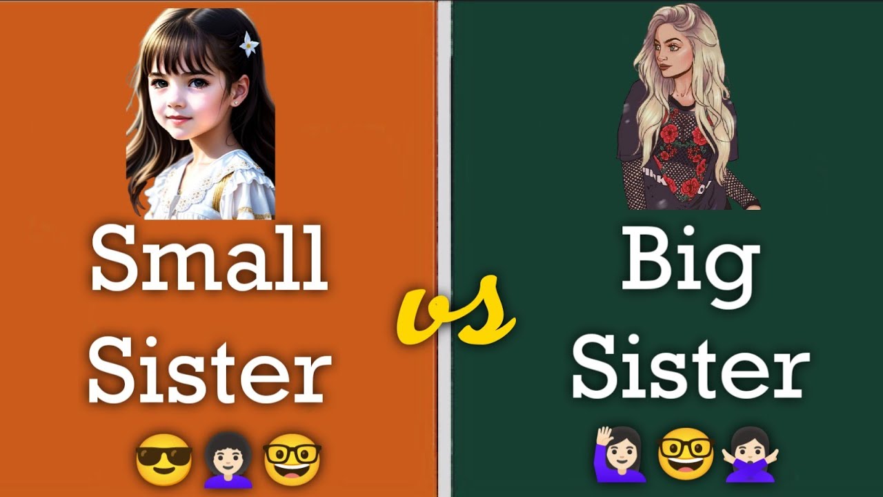 Small sister vs Big sister👩🏻‍🦱😎Small sister dress vs Big sister dress