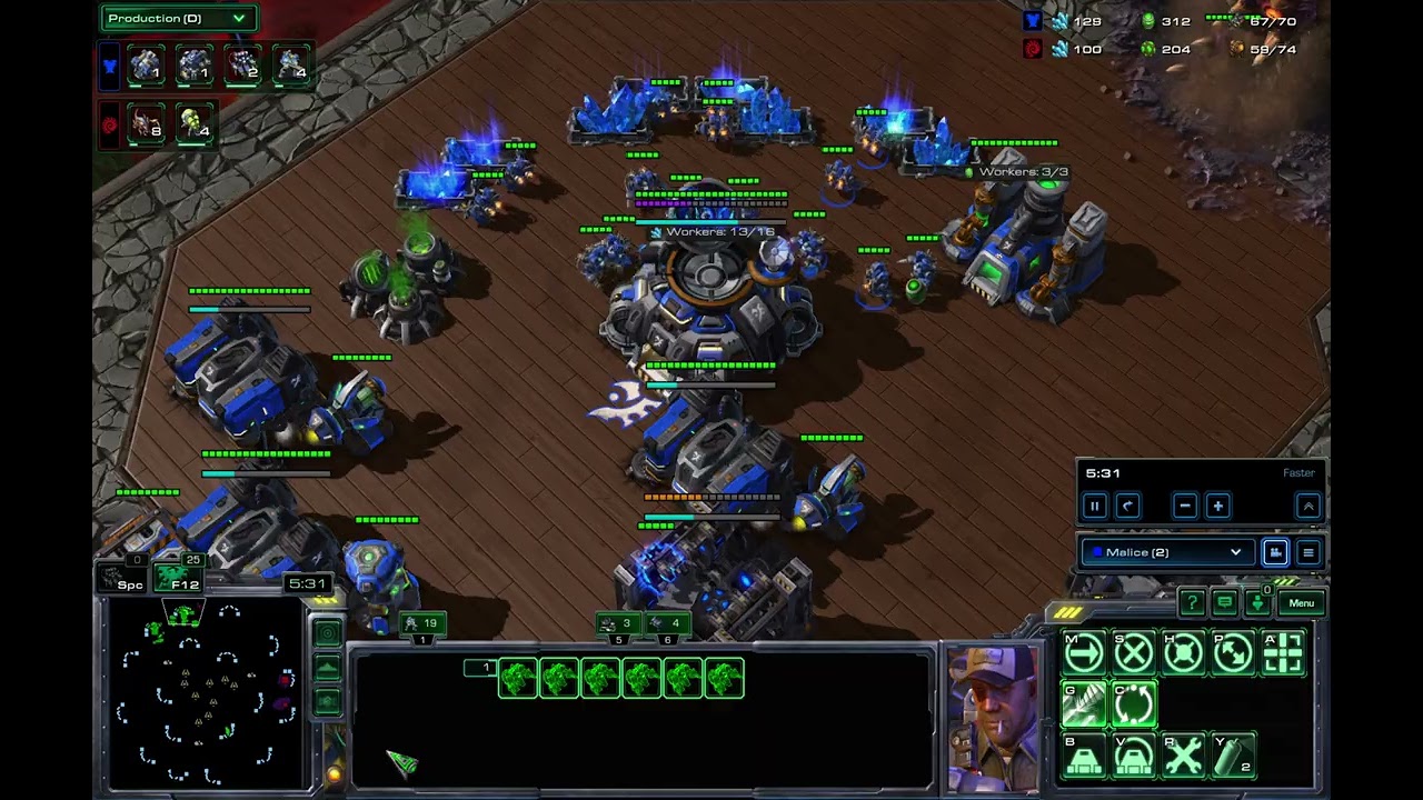 Malice [T] vs Aniquilador [Z] (R) - Nydus Worm rush vs 3 rax (Last Fantasy LE)