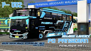 SHARE LIVERY PANGERAN penjaga hati BUS SRIKANDI ROMBAK JB3 VOYAGER || BUSSID V3.7.1 screenshot 5