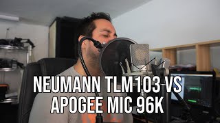 Microphone Comparison Test - Neumann TLM 103 vs Apogee Mic 96k