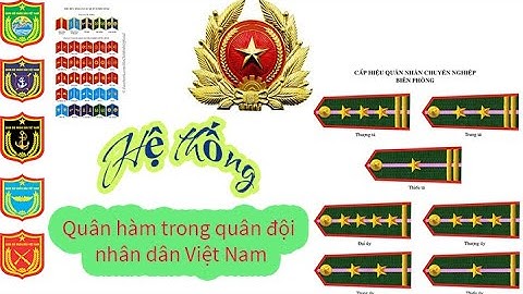Hệ thống quân hàm trong quân đội nhân dân Việt Nam | MIDUE MTV