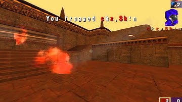 Quake 3 Rocket Arena - intricate steps between vs Clan CKZ - ra3map1 - broadway! POV