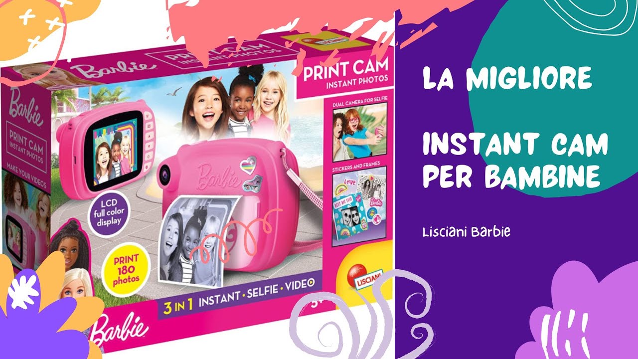 La Migliore Macchina Fotografica per Bambini Instan Cam Barbie Lisciani