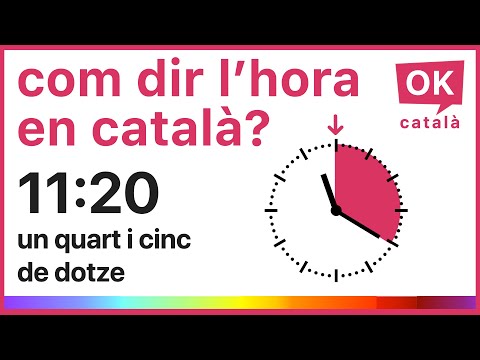 Telling the time in Catalan | With subtitles |  OK CATALÀ |  4K