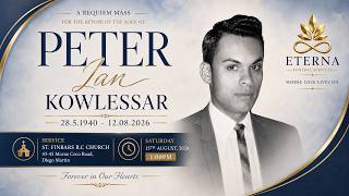 In Loving Memory Of Peter Kowlessar