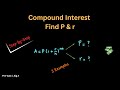 Compound Interest Problems | Solving for Principal &amp; Rate  – Pre-Calc 11, Algebra I, Financial Math