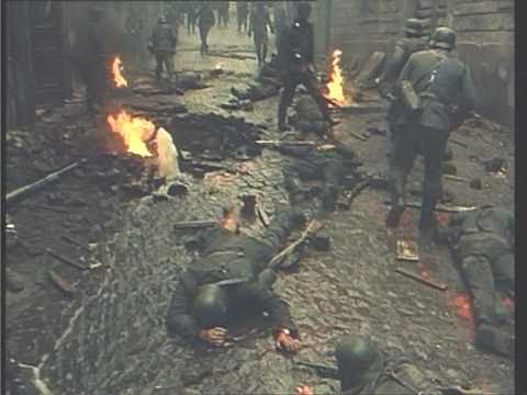 German patrol marching and killed by Italian underground