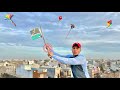 Caught kite on other roof  kite catching  kites vlog 