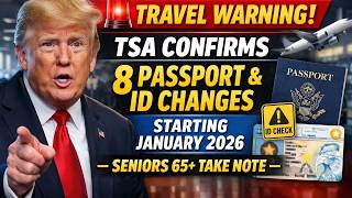 Travel Warning! TSA Confirms 8 Passport & ID Changes Starting January 2026 — Seniors 65+ Take Note