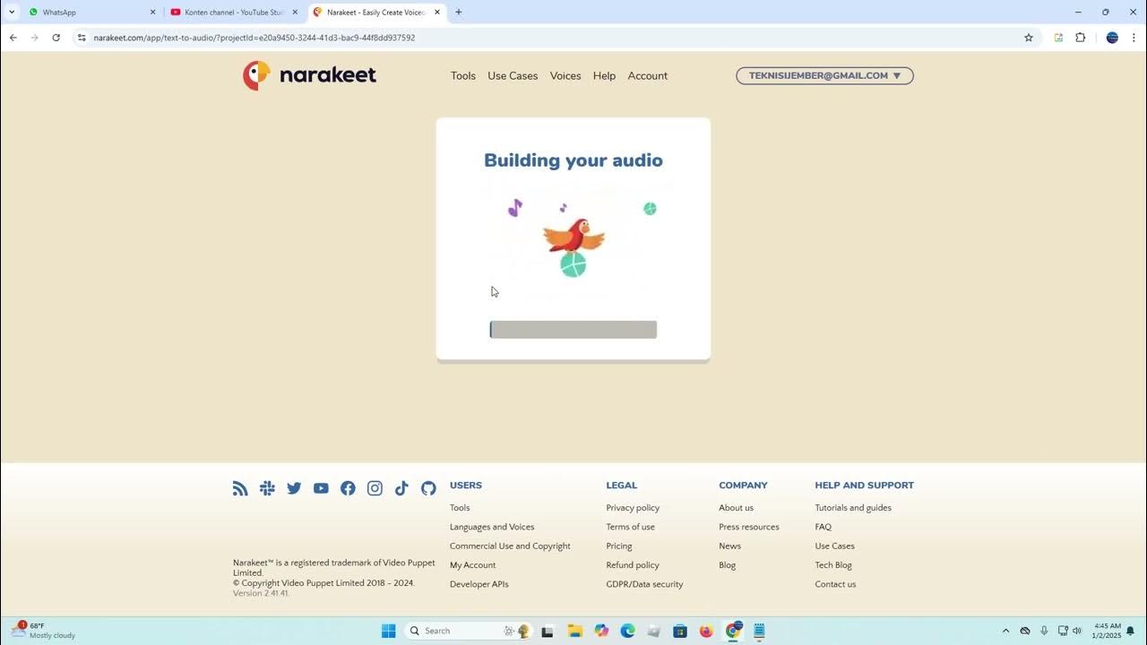 Narakeet Text To Speech Indonesia