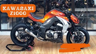 Naked Bike Kawasaki Z-1000 Abs Sugomi Original Paint Orange Candy On Black