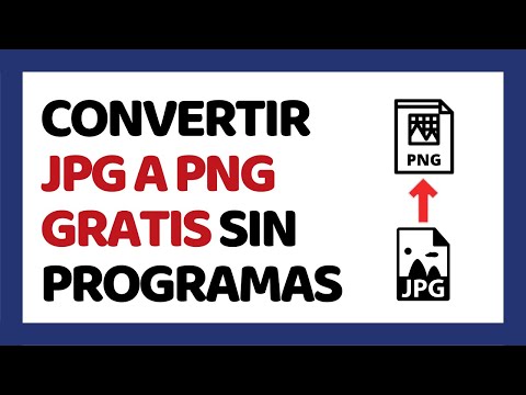 Video: Cómo Convertir Jpg A Png