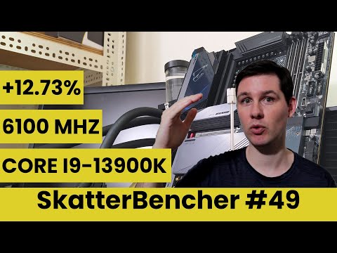 Core i9-13900K Overclocked to 6100 MHz With Z790 Aorus Master | SkatterBencher #49