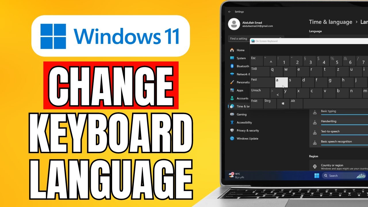 How To Change Keyboard Language In Laptop (2024) Quick Guide - YouTube