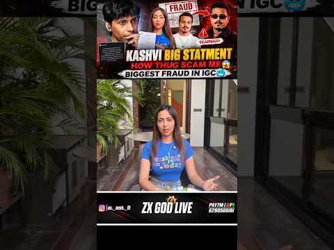 🔥KASHVI BIG STATEMENT! HOW THUG SCAMMED ME? 😱 #kaashplays #scout #scoutop #thug #bgmi #pubg #shorts