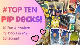 10 Modern Pip Tarot Decks | #TopTenPips #TenTopPips a VR to @moomintarot