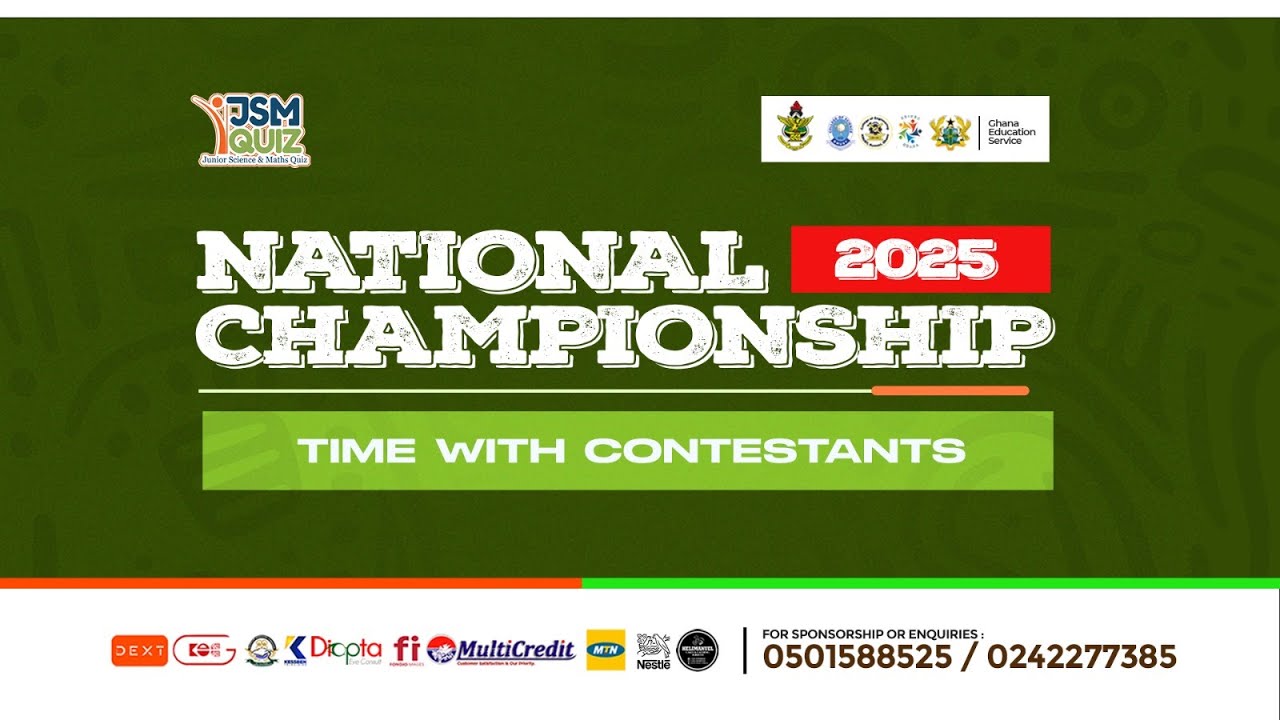 JUNIOR SCIENCE AND MATHS QUIZ || TIME WITH THE CONTESTANTS || EMMANUEL METHODIST JHS || 2025