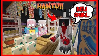 ATUN & MOMON BANGUN WARUNG DI MINECRAFT TAPI HORROR !! Feat @sapipurba Minecraft