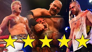 Every 5 Star Match And Above From Wwe Aew More In 2022 Partsfunknown