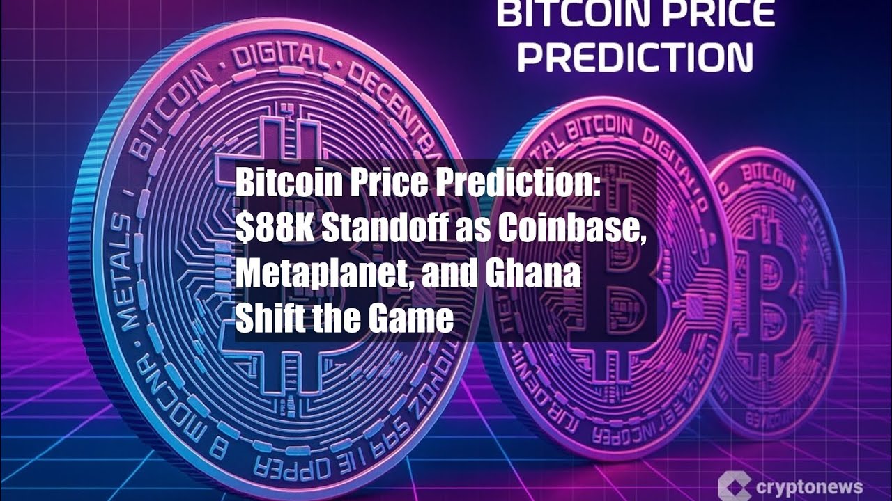 Bitcoin Price Prediction: $88K Standoff as Coinbase, Metaplanet, - YouTube