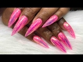 Watch Me Work: Neon Pink Iridescent Glitter w/ &quot;Shattered Glass&quot; *3 Week Update on Raw Glitter Set*