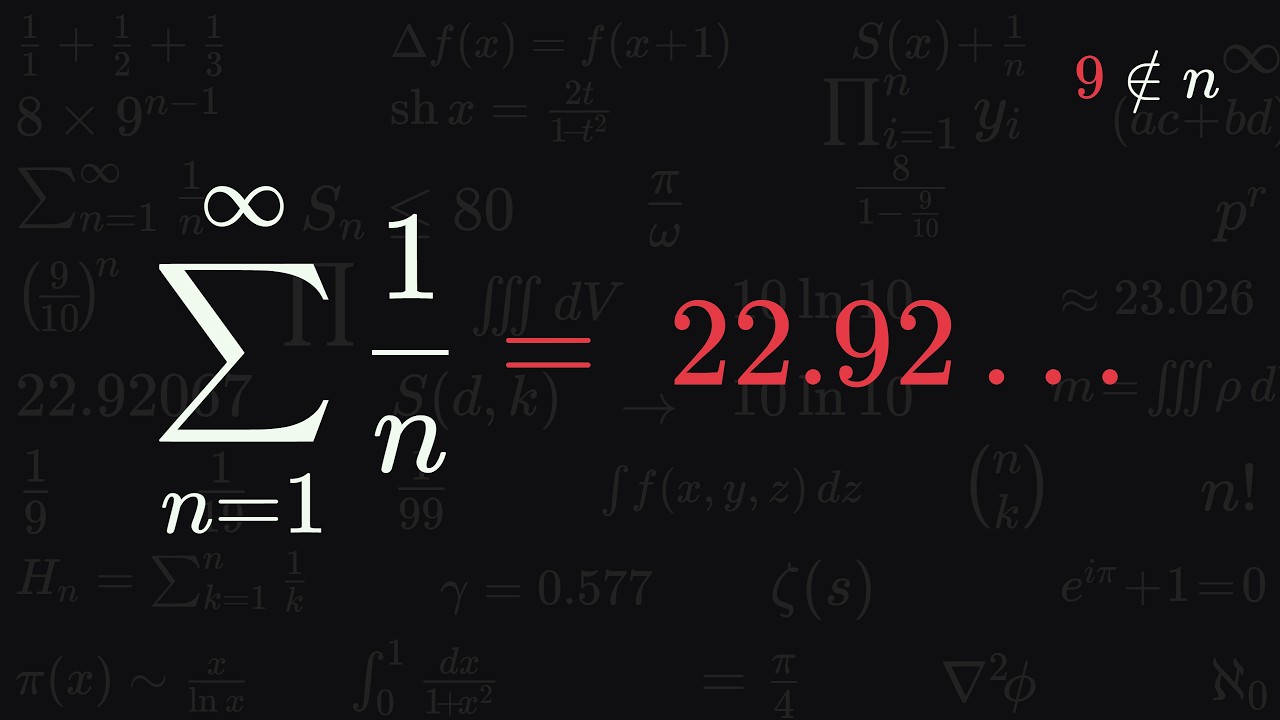 The Most Counterintuitive Sum in Math - YouTube