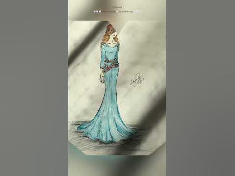 Мои нарисованные вечерние платья 👗 😊🤍 под красивую песню ☀️ - YouTube