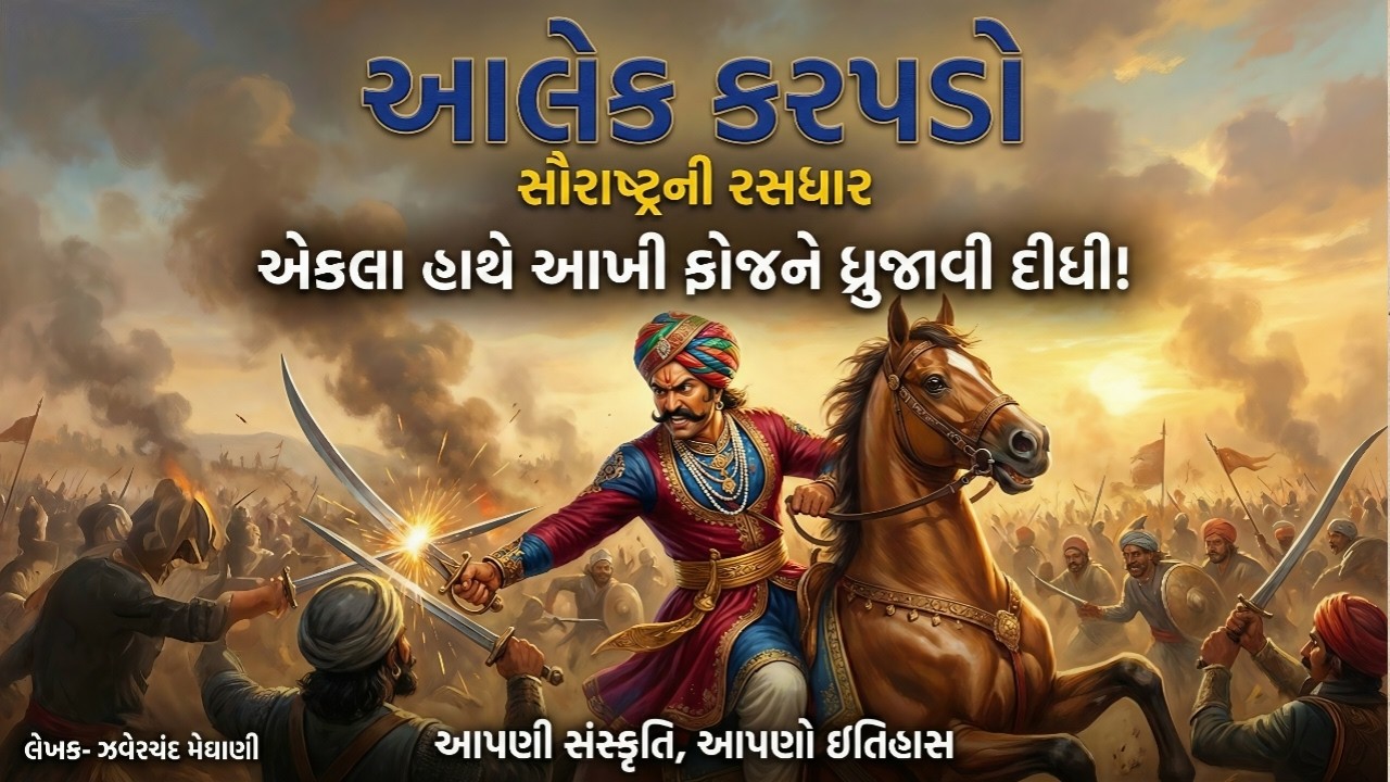 બાપની નજર સામે દીકરો અગ્નિમાં પોઢ્યો! | આલેક કરપડાનું અદભુત બલિદાન | Saurashtrani Rasdhar